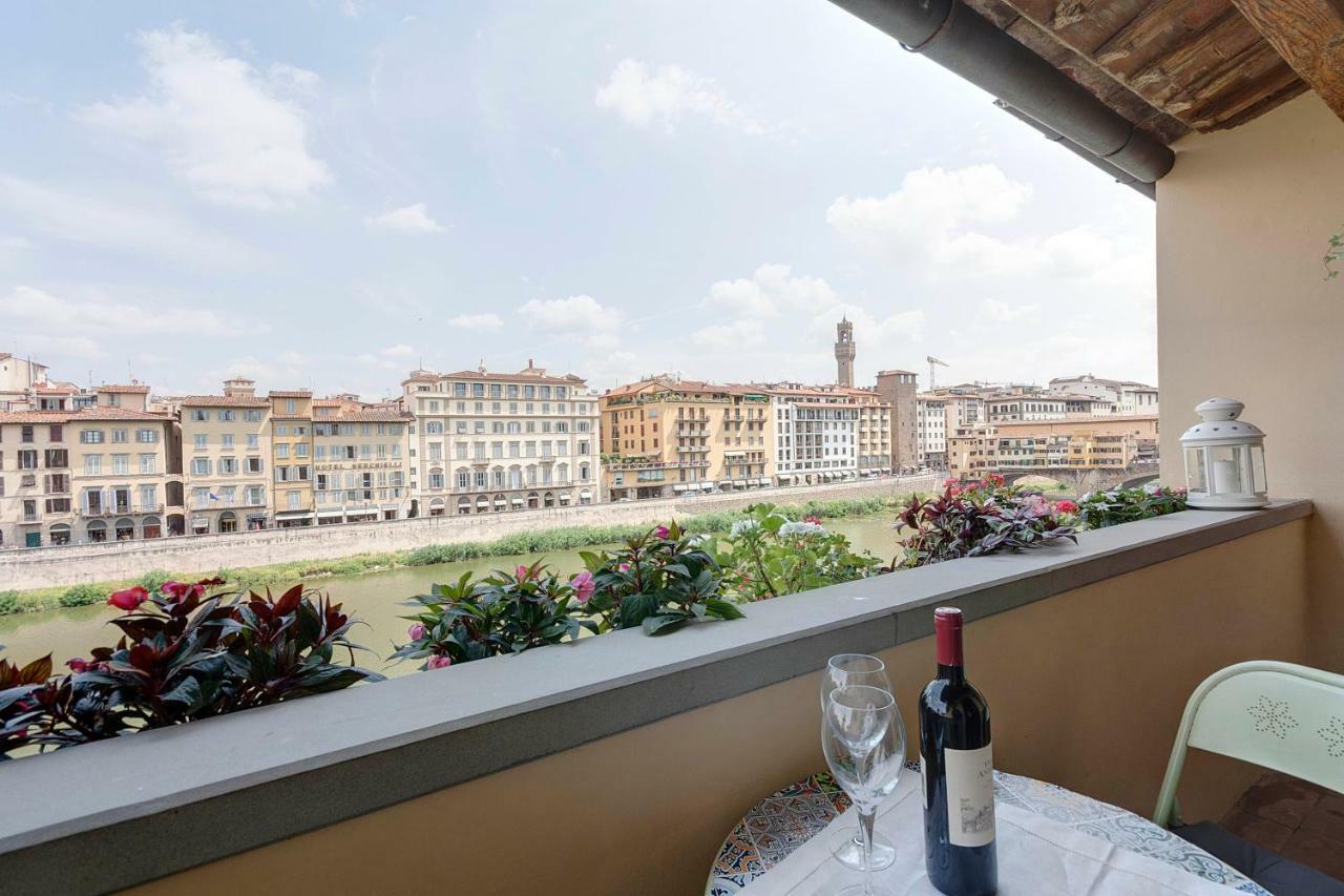 Historical Apartment Spectacular Arno View With Balcony From 12 Th Century. Флоренція Екстер'єр фото